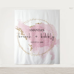 Tapiz Brunch de oro rosado de Rubor y fondo fotográfico 