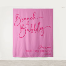 Brunch rosado caliente y brunch con burbujas Fiest