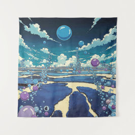 Tapiz Bubble Landscape Wall Art Tapestry