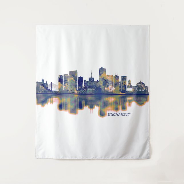 Tapiz Bucharest Skyline (Anverso)