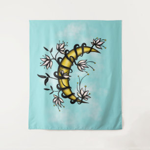 Tapiz Buena Bruja Floral Moon Boho