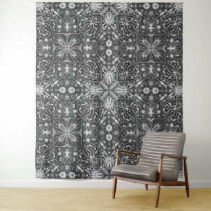 Tapiz Bugs, blanco roto sobre negro