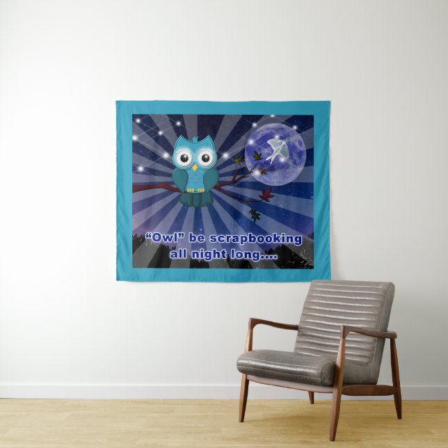 Tapiz "Búho Estará Arañando Toda La Noche" (In situ (horizontal))