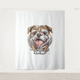 Tapiz Bulldog feliz