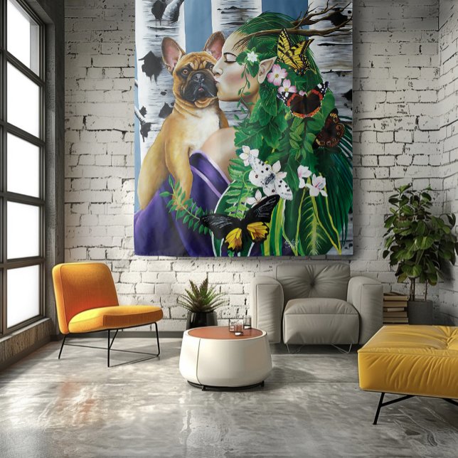Tapiz Bulldog francés Dryad Fantasy (Subido por el creador)