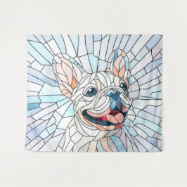 Tapiz Bulldog francés - Frenchie - mosaico pastel