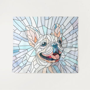 Tapiz Bulldog francés - Frenchie - mosaico pastel