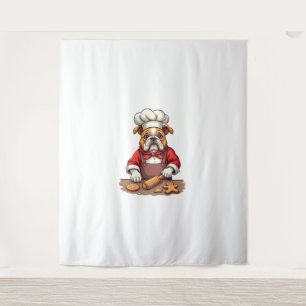 Tapiz Bulldog Gingerbread Chef dog