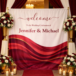 Tapiz Burgundy Wedding Sign