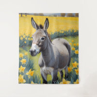 Burro vibrante y folletos amarillos