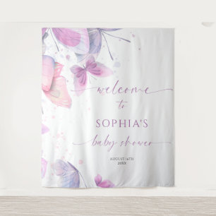 Tapiz Butterflies Baby Shower