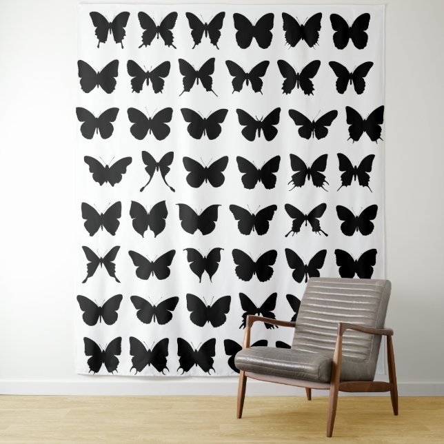 Tapiz Butterflies Tapestry (In situ)