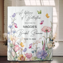 Butterflies Wildflower Bridal Shower Fondo