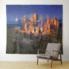 Tapiz C M Russell Laugh mata a Lonesome Western