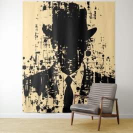 Tapiz Caballero sin rostro: Elegancia abstracta