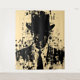 Tapiz Caballero sin rostro: Elegancia abstracta