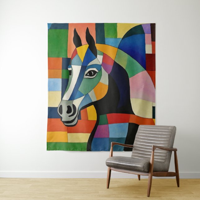 Tapiz Caballo de colores (In situ)