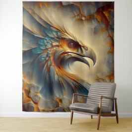 Tapiz Cabeza de pájaro extinta 1 - acuarela