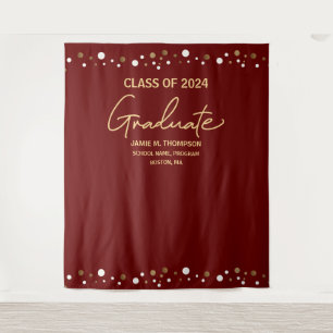 Tapiz Cabina de fotos de graduación de la promoción 2024