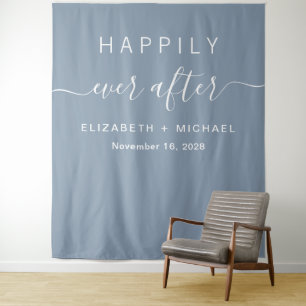 Tapiz Cabina de Fotos Happily Ever After Azul Polvorient
