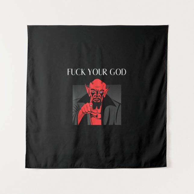 Tapiz Cabra Aist Satan Baphomet Regalo (Anverso)