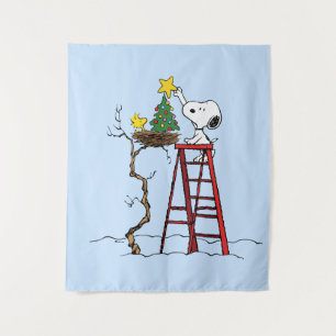Tapiz Cacahuetes Árbol de Navidad Snoopy & Woodstock