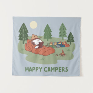 Tapiz Cacahuetes   Camperas felices Snoopy y Woodstock