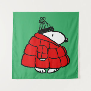 Tapiz Cacahuetes Chaqueta Snoopy Red Puffer