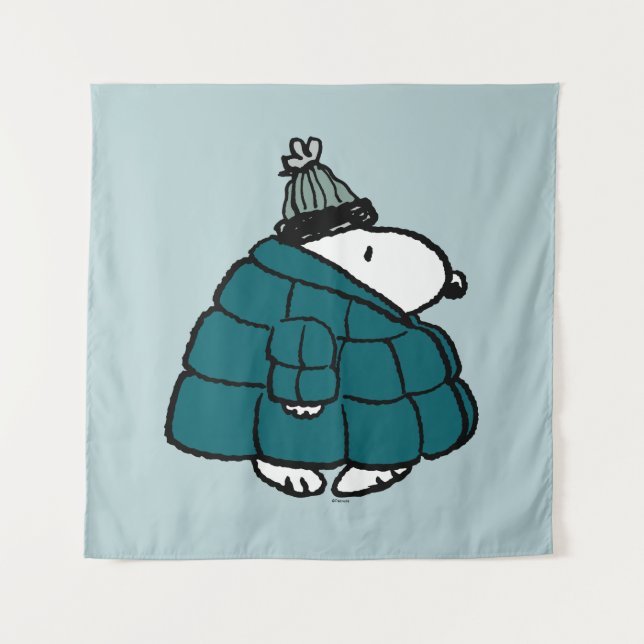 Tapiz Cacahuetes | Chaqueta Snoopy Winter Puffer (Anverso)