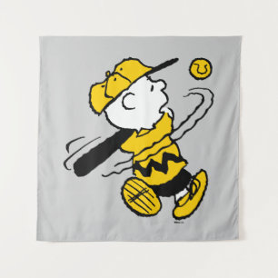 Tapiz Cacahuetes   Charlie Brown en Bat