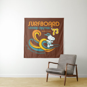 Tapiz Cacahuetes Concurso Snoopy Surfboard Longboard