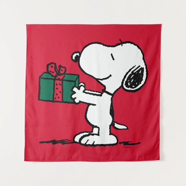 Tapiz Cacahuetes | Entrega de Navidades Snoopy (Anverso)