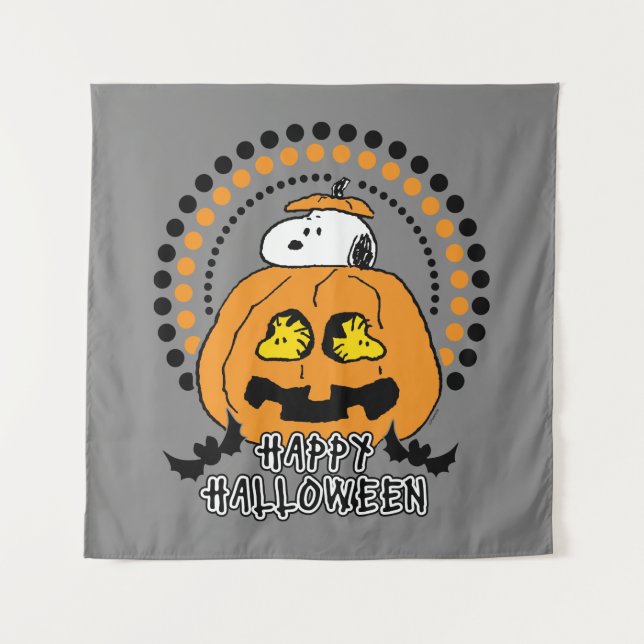 Tapiz Cacahuetes | Feliz Halloween (Anverso)
