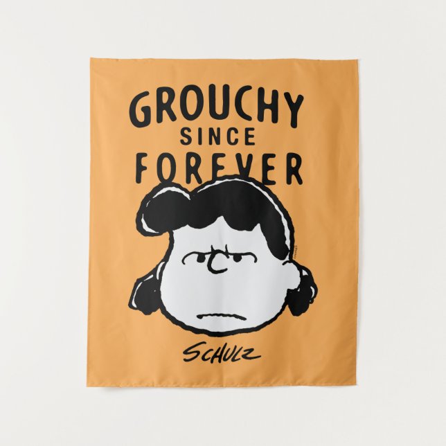 Tapiz Cacahuetes | Grouchy Since Forever Lucy (Anverso)