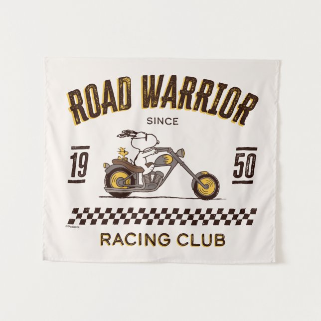 Tapiz Cacahuetes | Guerreros de Snoopy & Woodstock Road (Anverso (horizontal))