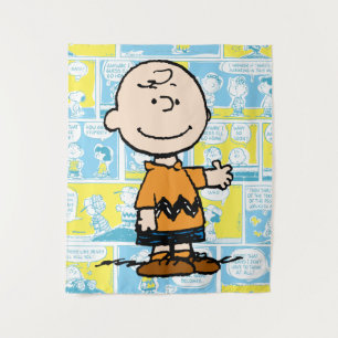 Tapiz Cacahuetes   Patrón de cómics de Charlie Brown