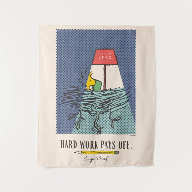 Tapiz Cacahuetes Snoopy El Trabajo Duro Da Sus Frutos Gr (Anverso)