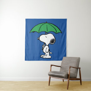Tapiz Cacahuetes   Snoopy Green Umbrella