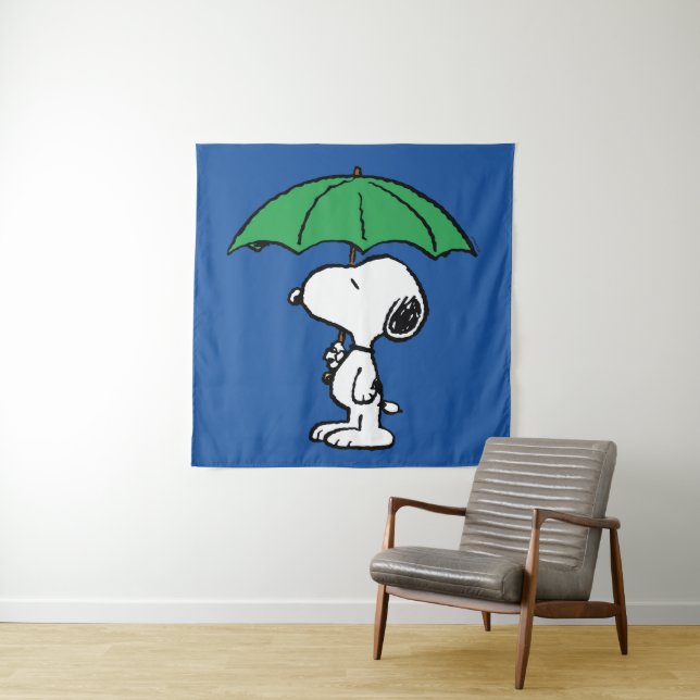 Tapiz Cacahuetes | Snoopy Green Umbrella (In situ)
