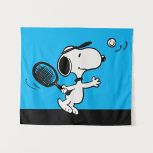 Tapiz Cacahuetes   Snoopy Juega Al Tenis
