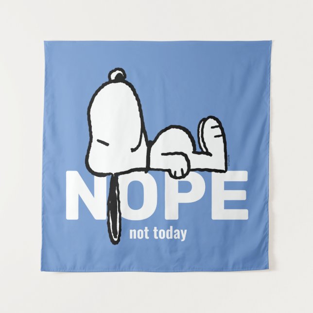 Tapiz Cacahuetes | Snoopy Not Today (Anverso)