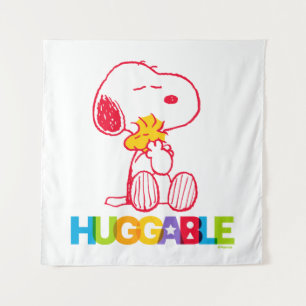 Tapiz Cacahuetes   Snoopy & Woodstock Huggable