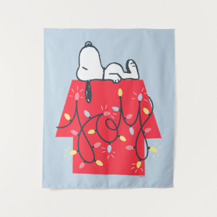 Tapiz Cacahuetes   Soñador navideño de Snoopy