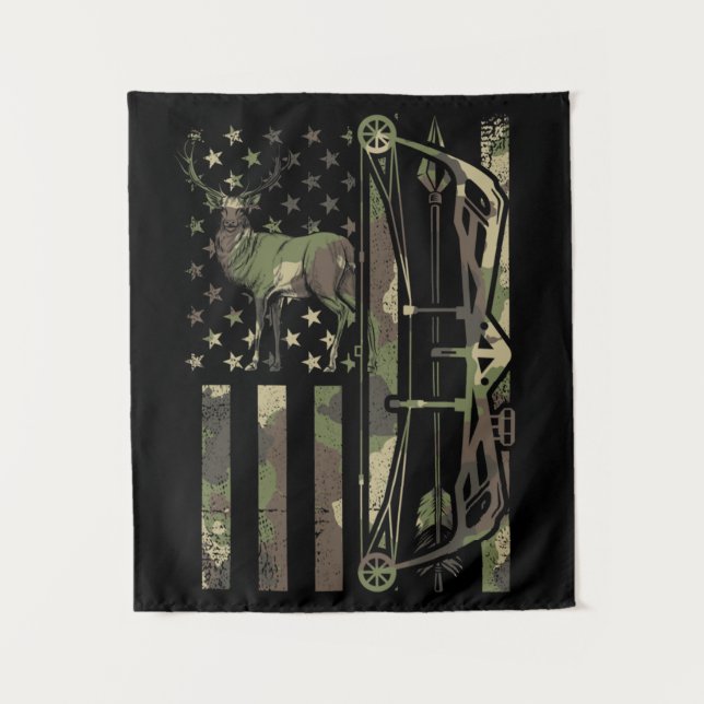 Tapiz Cacería de arco del cazador de venados (Anverso)