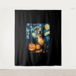 Tapiz Cachorro adorable de Halloween de raza American St