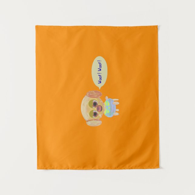 Tapiz Cachorro Naranja  (Anverso)