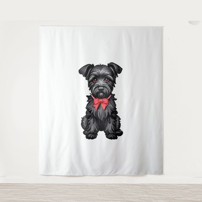 Tapiz Cachorro Schnauzer miniatura (Anverso)
