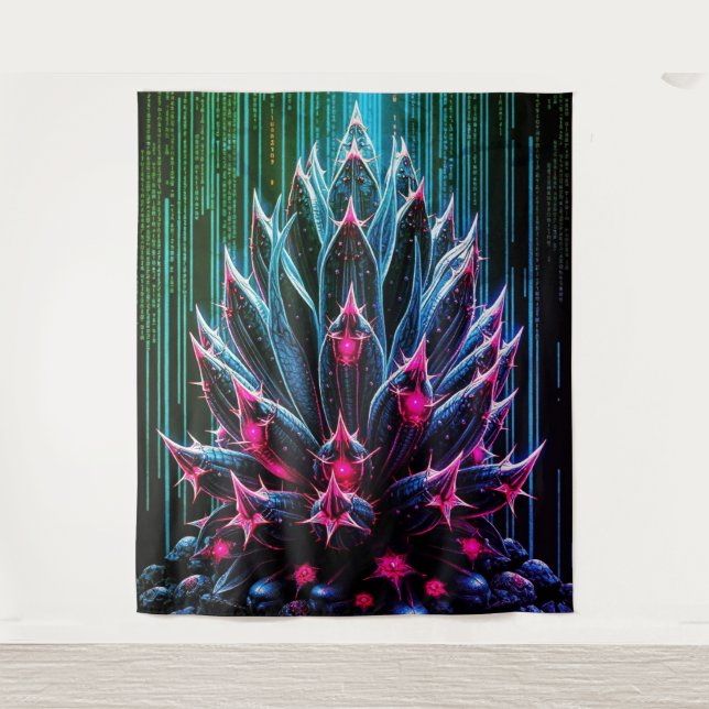 Tapiz Cactus Azul (Anverso)