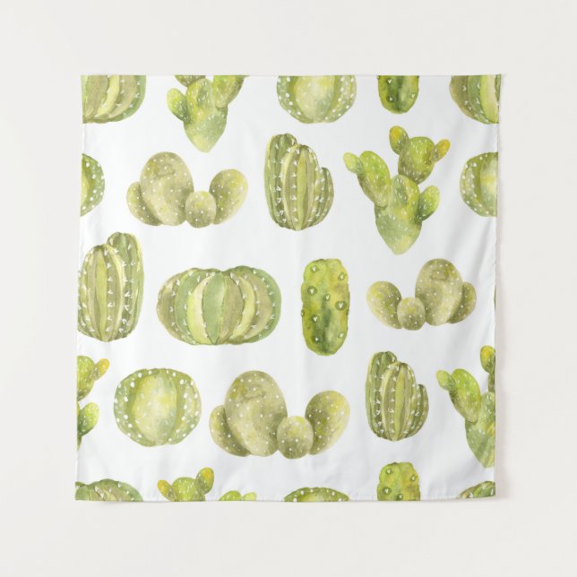 Tapiz Cactus Cuidados, Decoración De Agua Sin Pescado. (Anverso)