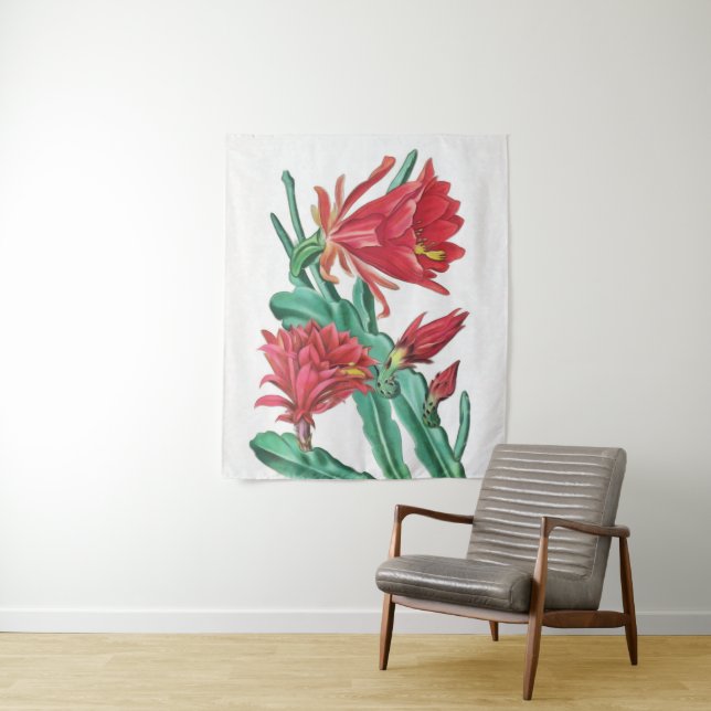 Tapiz Cactus Green Red Blooming (In situ)